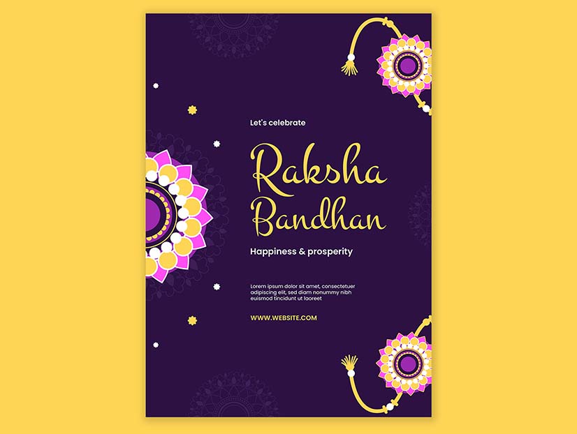 Raksha bandhan template design